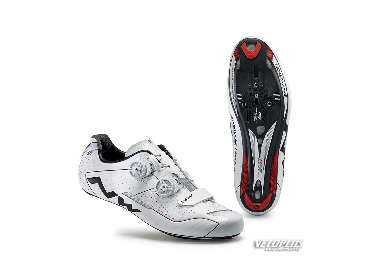 Road shoes NORTHWAVE EXTREME WIDE REFLECTIVE WHITE 44,5