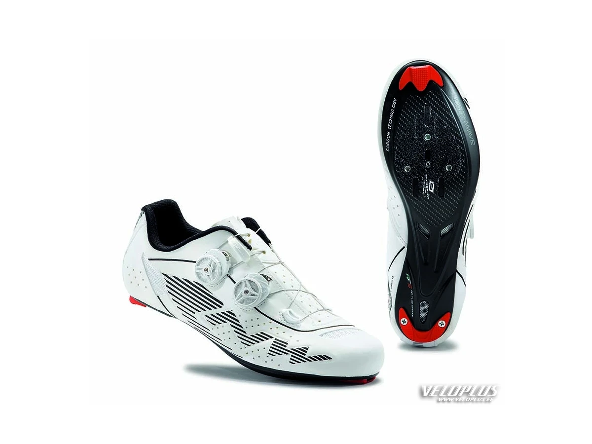 Road shoes NORTHWAVE EVOLUTION PLUS WIDE REFLECTIVE WHITE size 48