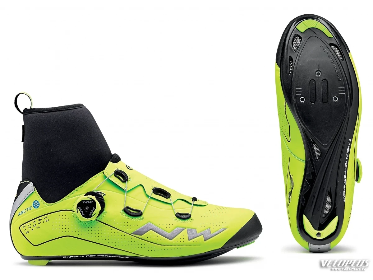 Winter shoes Northwave FLASH ARCTIC GTX ROAD YELLOW FLOU 45