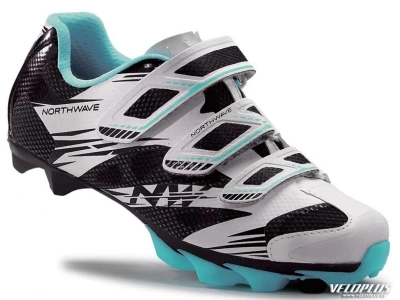 MTB shoes WMN Northwave KATANA 2 white/black/mint 39