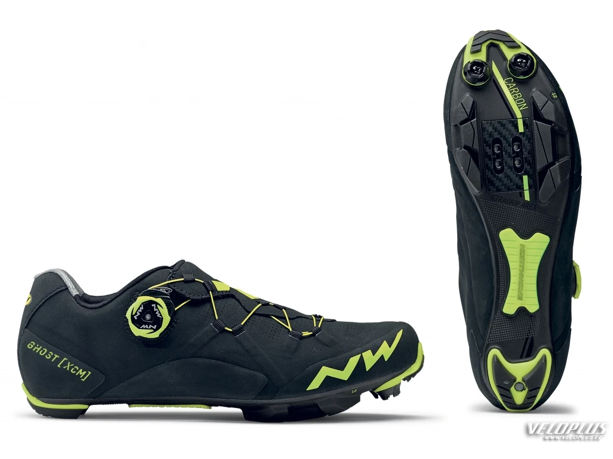 MTB shoes NORTHWAVE GHOST XCM BLACK/YELLOW FLUO 45