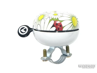 Bicycle bell KELLYS Bell 60 white flowers