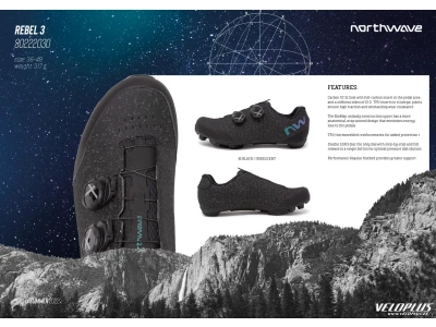 MTB bike shoes NORTHWAVE REBEL 3 BLACK/IRIDESCENT 41