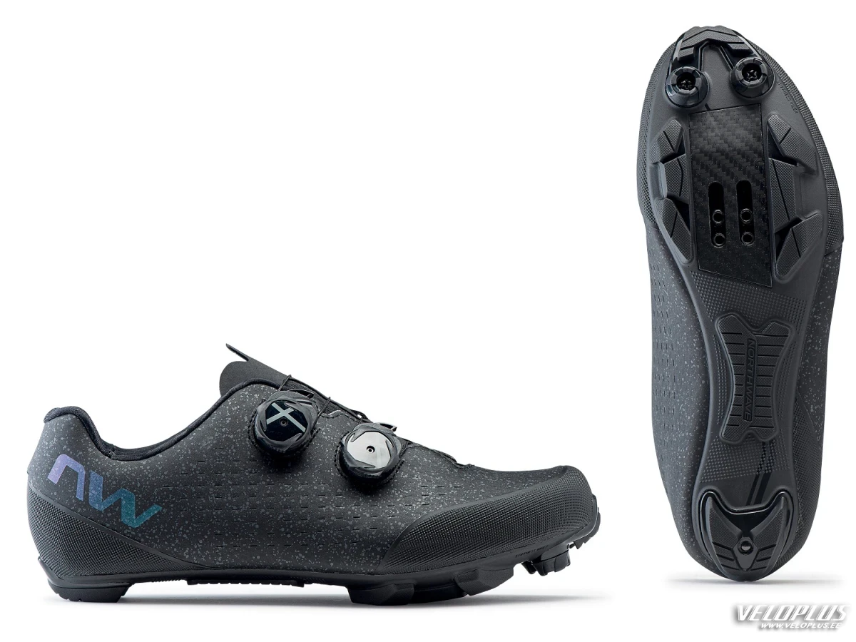 MTB bike shoes NORTHWAVE REBEL 3 BLACK/IRIDESCENT 44
