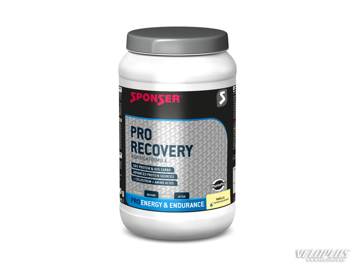 Atjaunošanās dzēriena pulveris Sponser Pro Recovery vaniļa 900g