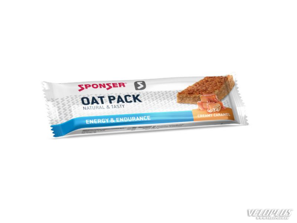 Energiabatoon Sponser Oat Pack Outdoor Snack karamelliga 50g