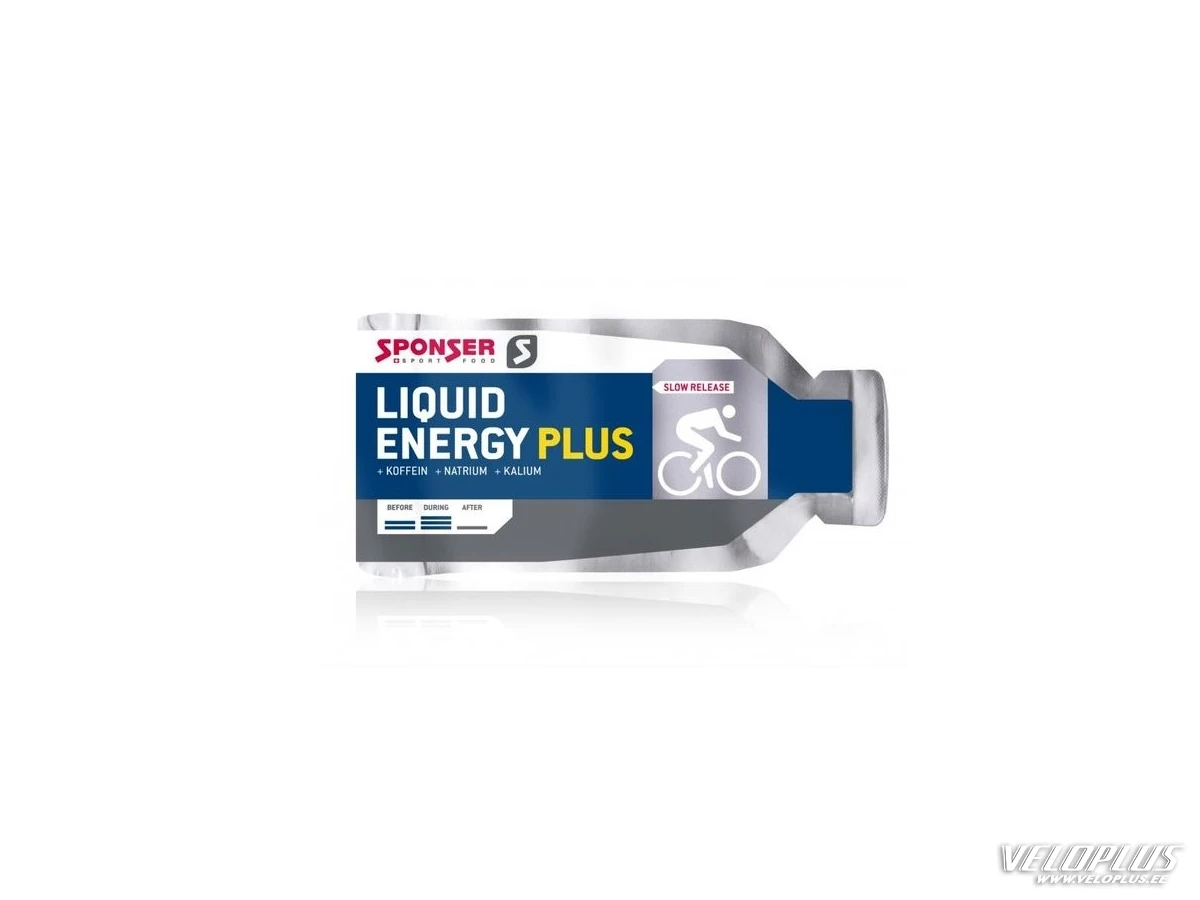 Energiageel Sponser Liquid Energy Plus 35g, kofeiiniga