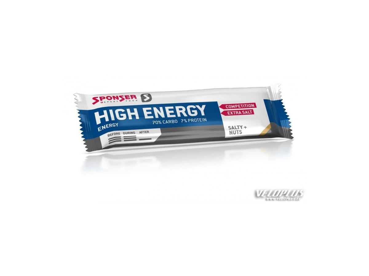 Energiabatoon Sponser High Energy Salty+Nuts 45g