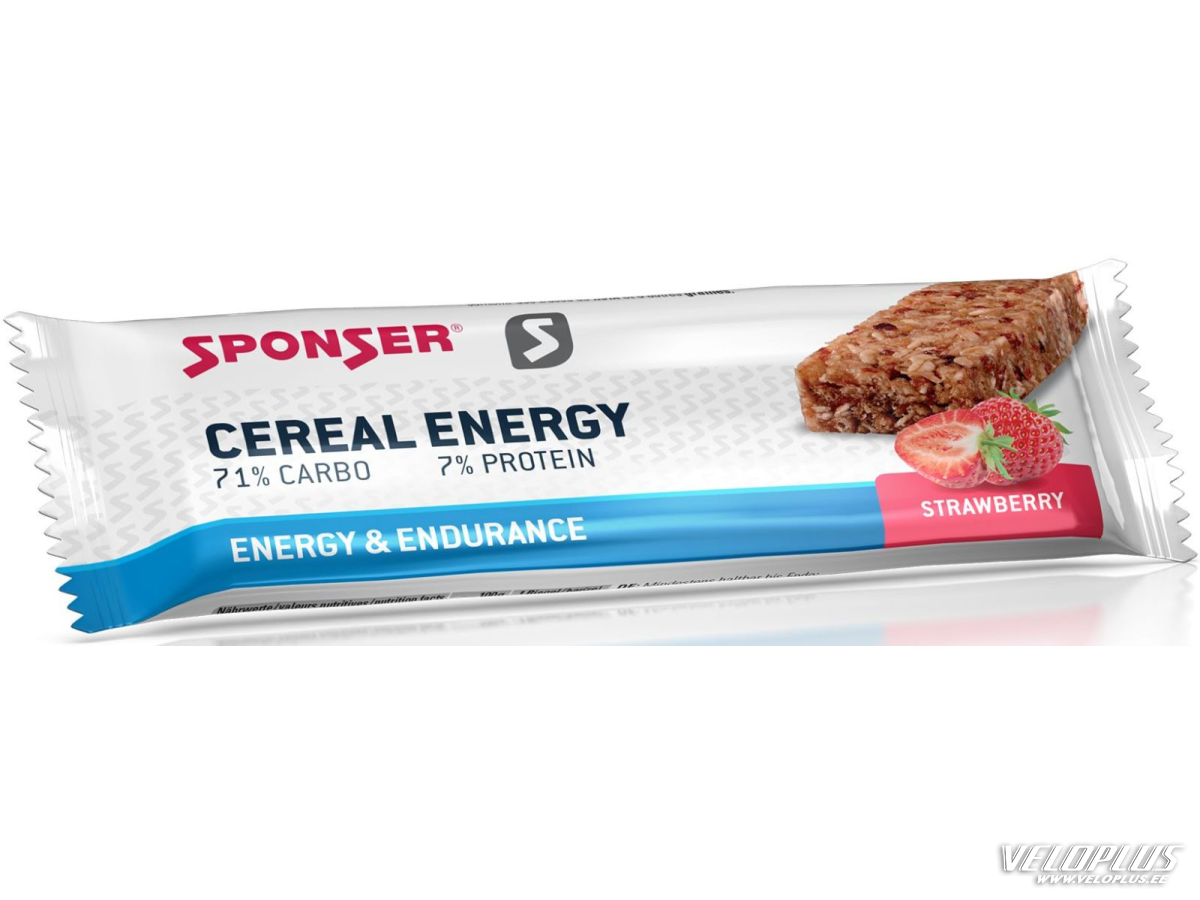 Energiabatoon Sponser Cereal Energy 40g, maasikas