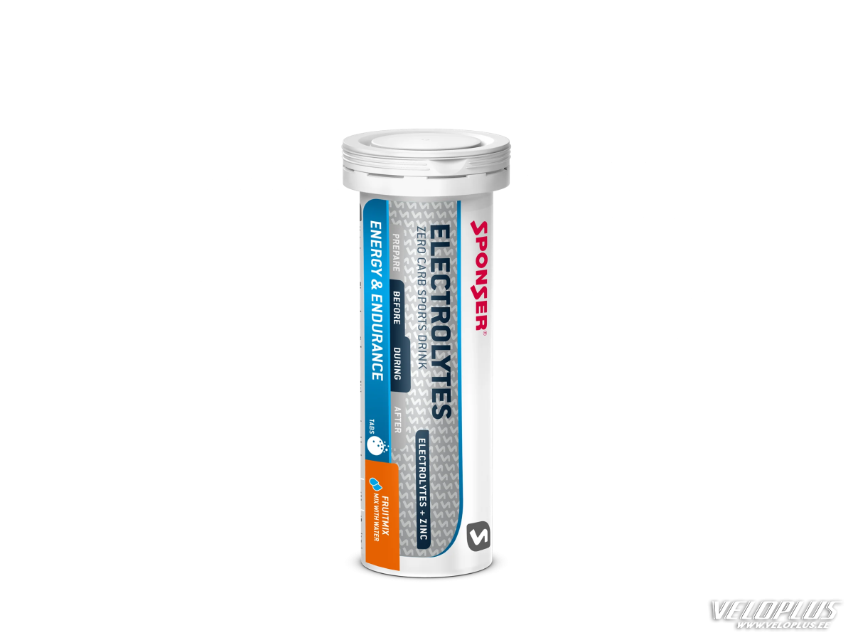 Sporta dzēriena tabletes Sponser Electrolytes 10x4,5g augļi