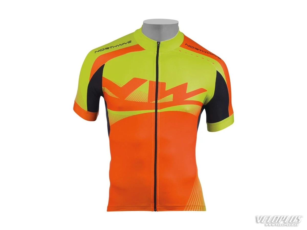 короткий Джерси Northwave Extreme Graphic оранжевый-зеленая  XL