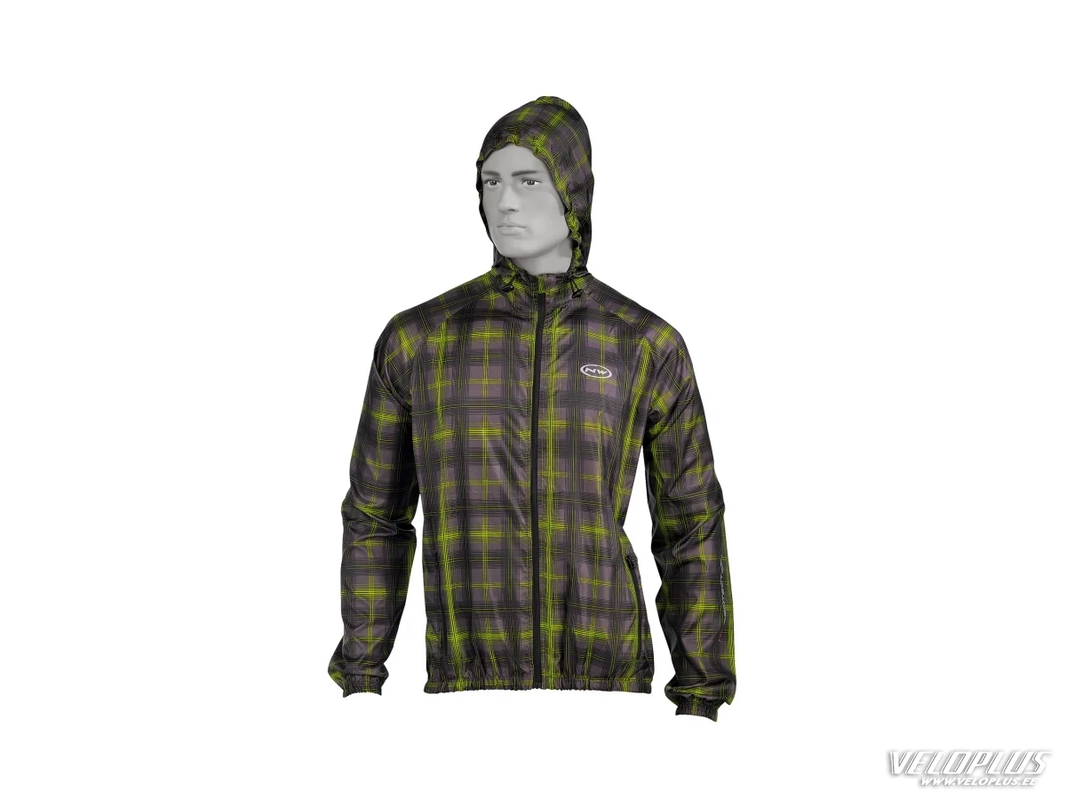 Jacket Northwave Bike Way chequered green  M