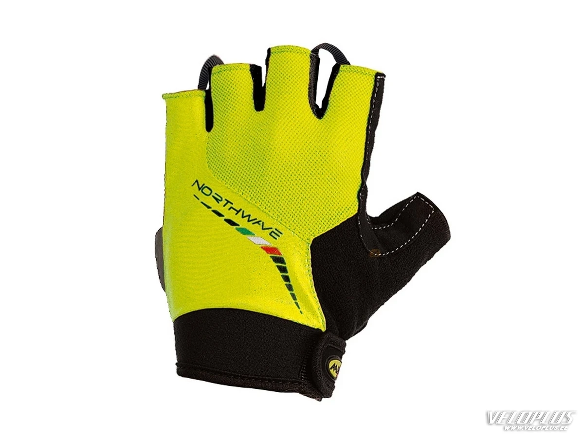 Short gloves Northwave Force yellow fluo  L