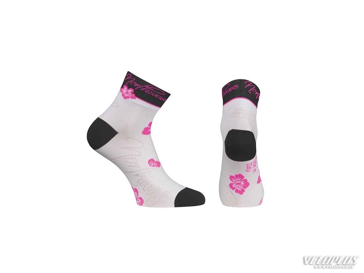 Sokid Northwave Diva naiste valge-must-roosa fluo M