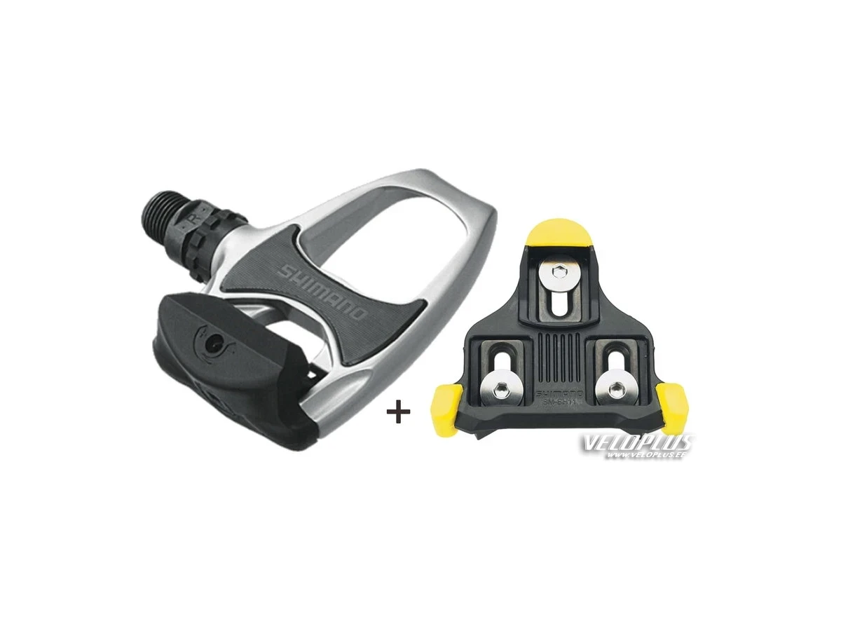 Pedals Shimano R540 SPD-SL silver w/ cleats SM-SH11