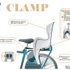Child seat Bellelli Fox Clamp Hi-Viz yellow thumbnail 2
