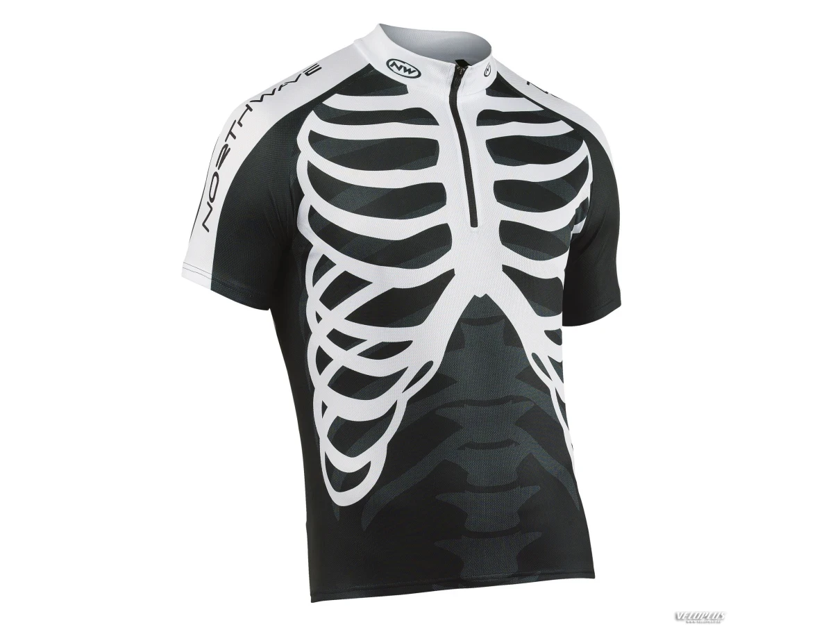 Northwave SKELETON JERSEY black-white L
