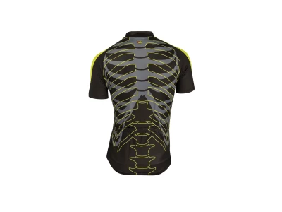 Short jersey Northwave Skeleton black-yellow  M