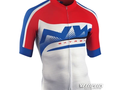 Northwave EXTREME GRAPHIC JERSEY SHORT S WHITE-RED-BLUE 3XL