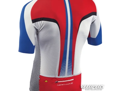 Northwave EXTREME GRAPHIC JERSEY SHORT S WHITE-RED-BLUE 3XL