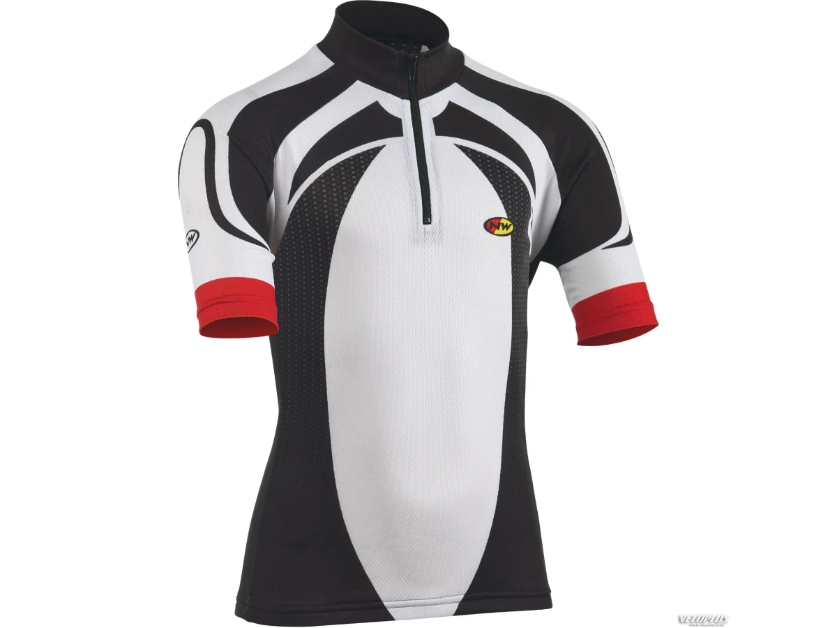 Northwave LOGO JERSEY SHORT SLEEVES BLACK-WHITE-RED M