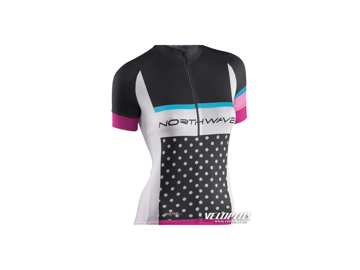 Northwave LOGO WOMAN JERSEY S/S BLACK-WHITE XXL