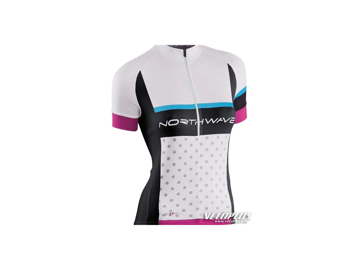 Northwave LOGO WOMAN JERSEY S/S WHITE-BLACK L
