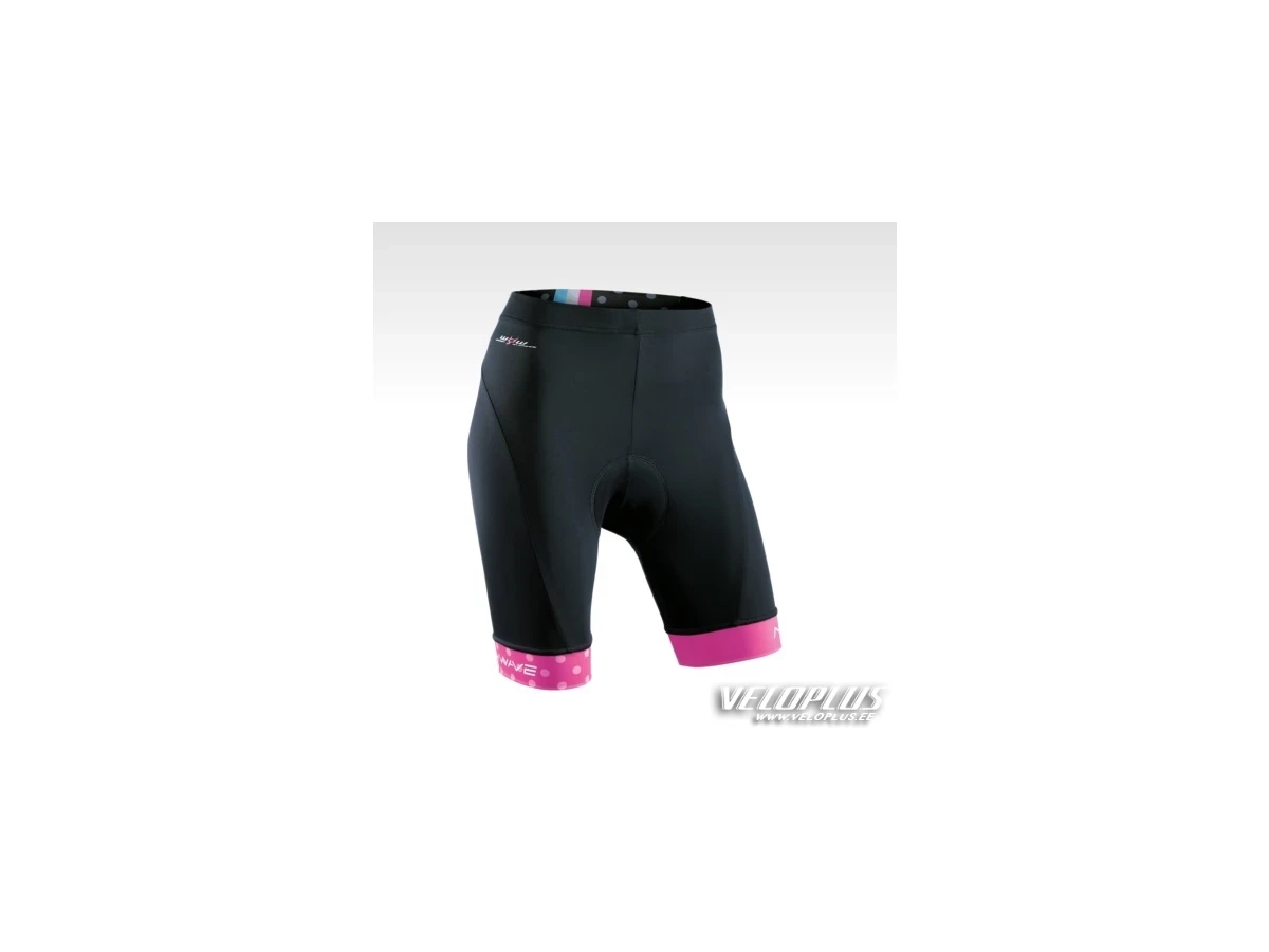 Northwave LOGO WOMAN SHORTS BLACK-FUCHSIA XS