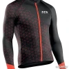 Long sleeve jersey NORTHWAVE BLADE 3 black/red M thumbnail 1
