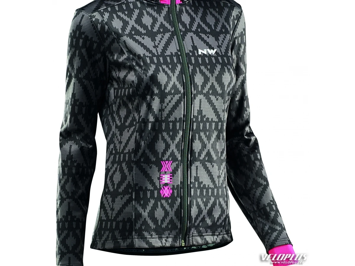 Women jacket Northwave ALLURE TOTAL PROTECTION black/sangria L