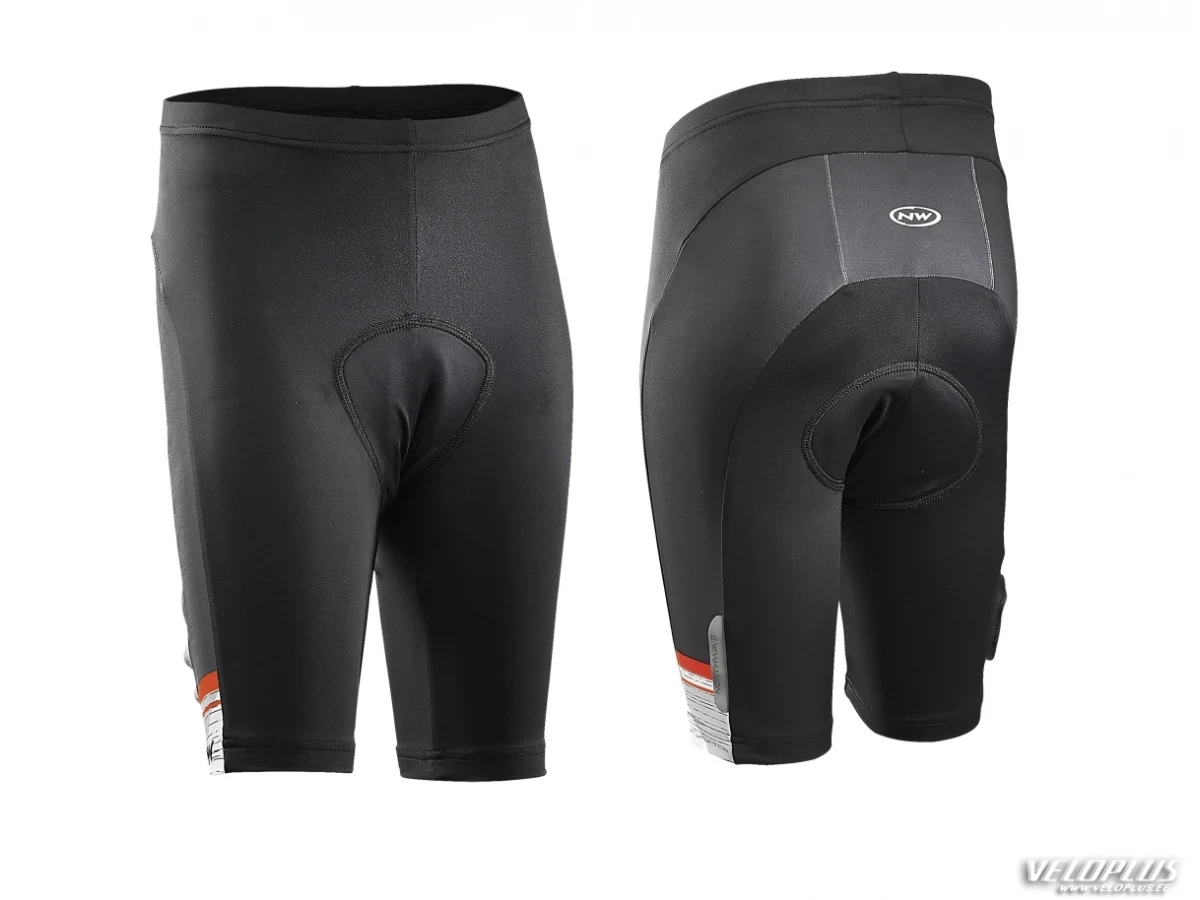 Laste lühikesed püksid Northwave ORIGIN JUNIOR SHORTS 6 must/punane
