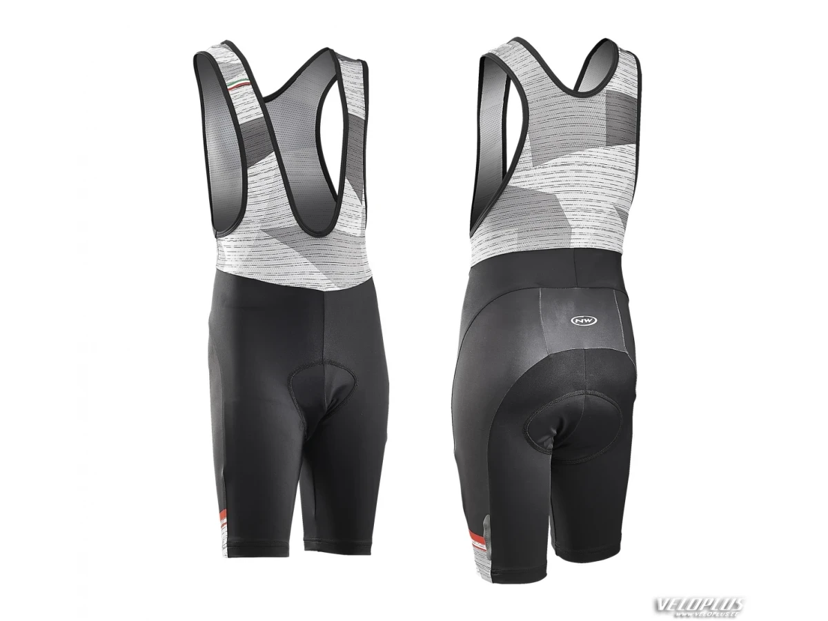 Laste lühikesed trakspüksid Northwave ORIGIN JUNIOR BIBSHORT 10 must/punane