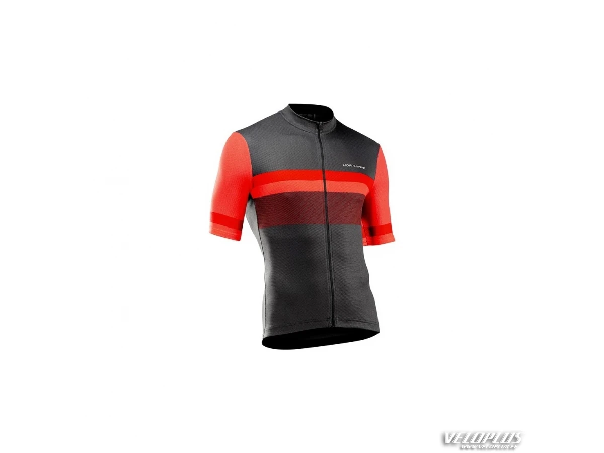 Lühike särk Northwave ORIGIN JERSEY XL tumehall/punane