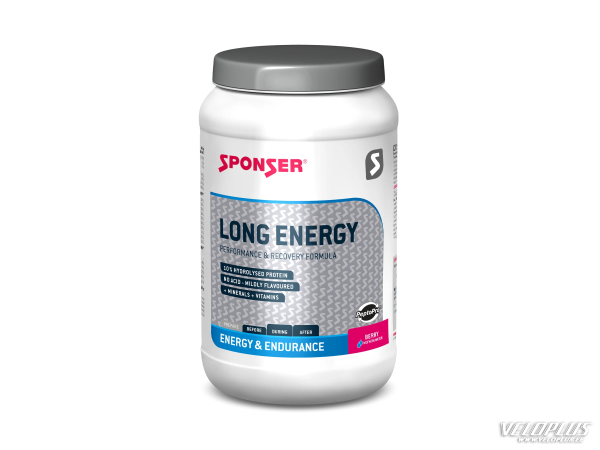 Sporta dzēriena pulveris Sponser Long Energy 1200g ogu garša