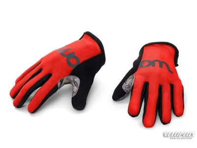 Kids bike gloves WOOM TENS 5 red