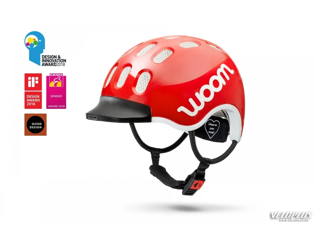 Helmet WOOM red L 55-60cm