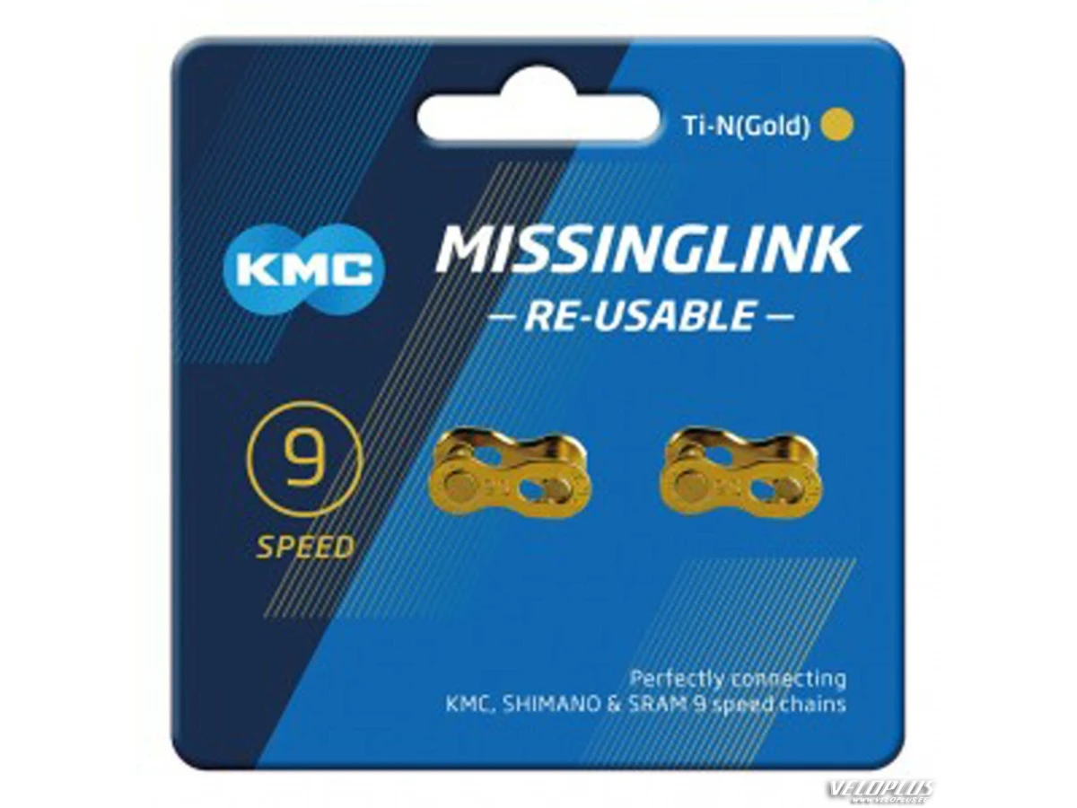 MissingLink KMC 9R Ti-N Gold reusable for MTB