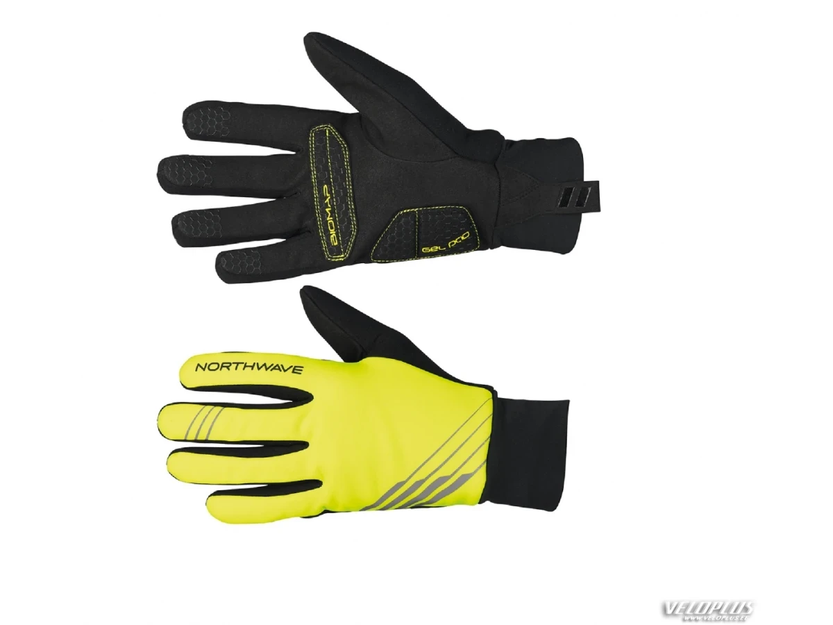 Northwave POWER 2 GEL LONG GLOVES YELLOW FLUO/BLACK L