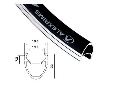 Rim Alex DA-22 700x32 F.V black