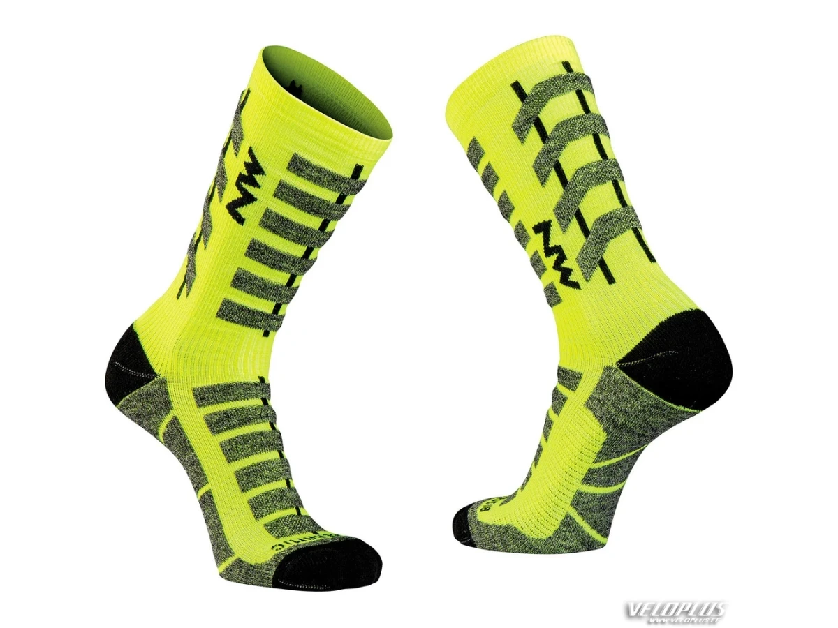 Winter socks Northwave HUSKY CERAMIC TECH 2 yel fluo L (44-47)
