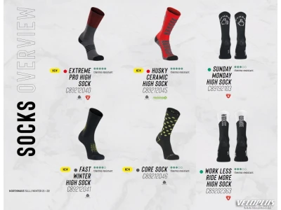 Winter socks Northwave HUSKY CERAMIC TECH 2 yel fluo L (44-47)