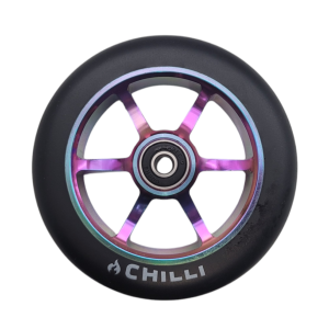 Chilli wheel - 120mm black PU/ neochrome core	