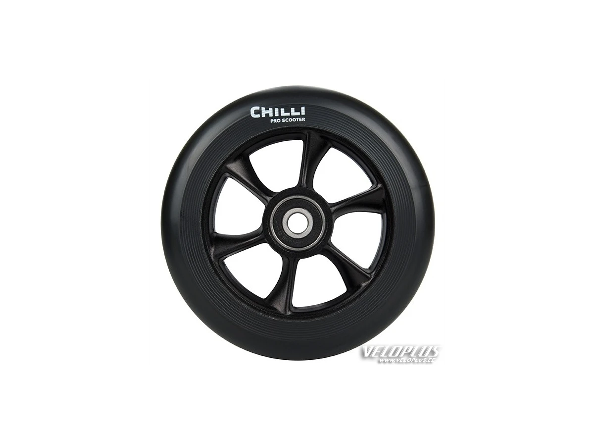 Chilli Wheel - turbo - 110 mm - black PU/ black core