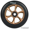 Ratas Chilli Turbo 110mm must-kuldne thumbnail 1