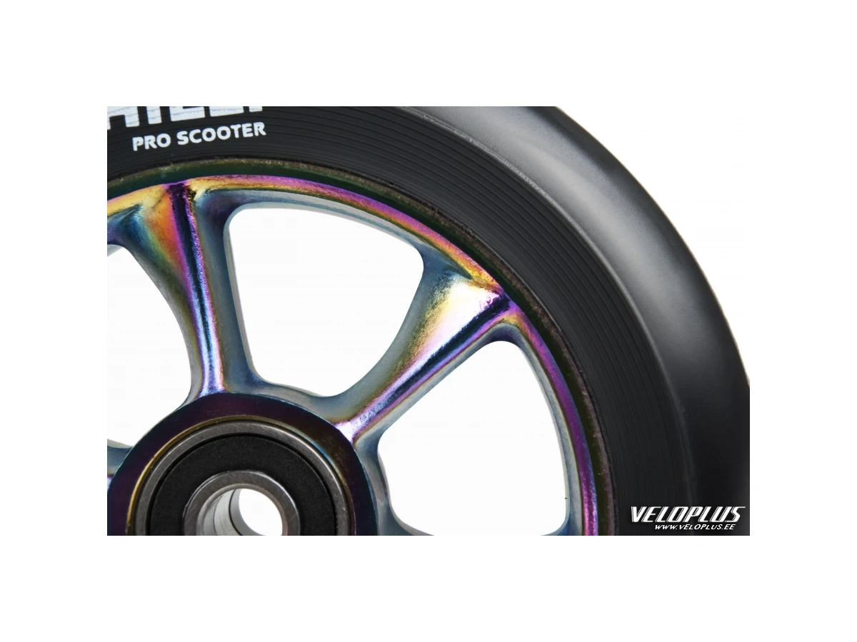chilli wheel turbo 110 mm black pu/ neochrome core