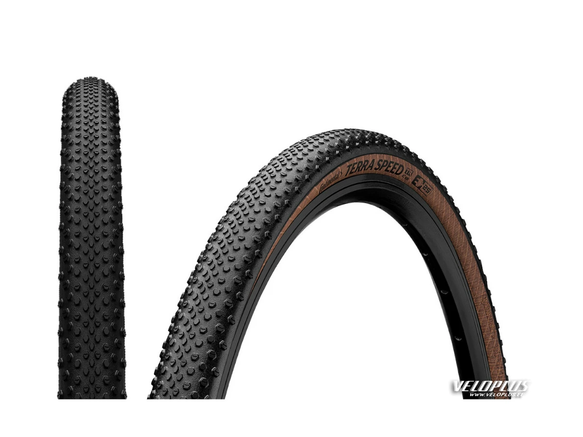 Tire Continental Terra Speed ProTection 45-622 / 28x1.70 black/tanwall foldable