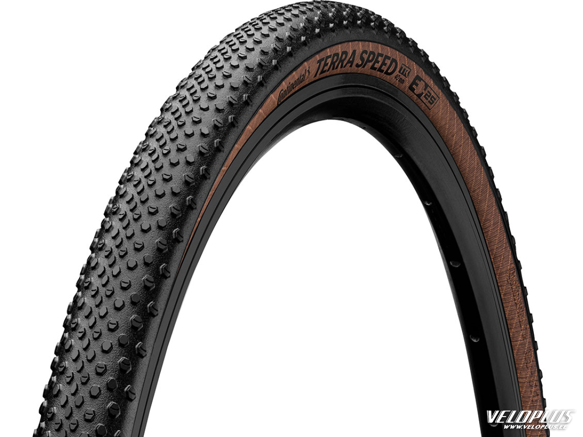 Tire Continental Terra Speed ProTection 45-622 / 28x1.70 black/tanwall foldable