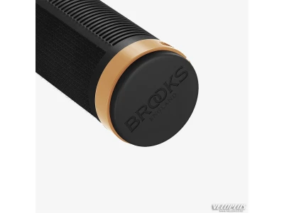 Käepidemed BROOKS CAMBIUM RUBBER GRIPS 130+130MM BLACK/COPPER
