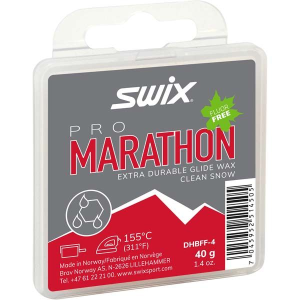 SWIX Marathon Black DHFF-4 glide wax, 40g