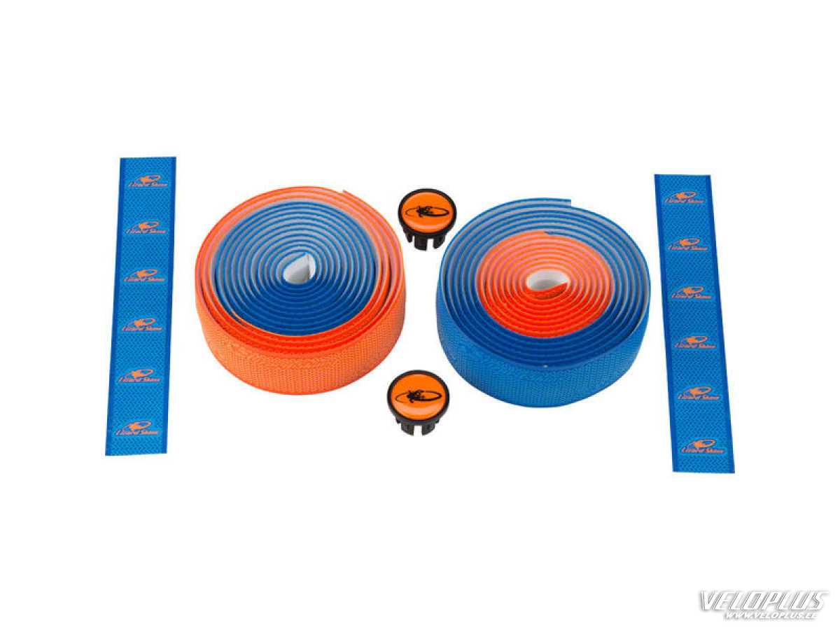 Bar tape Lizard Skins DSP Dual 2.5mm cobalt blue/orange